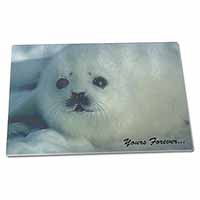 Large Glass Cutting Chopping Board Snow Seal 