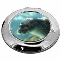 Sea Lion Make-Up Round Compact Mirror