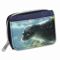 Sea Lion Unisex Denim Purse Wallet