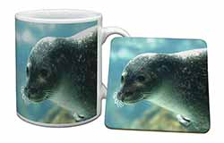 Sea Lion Mug and Coaster Set