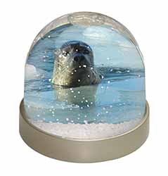 Sea Lion in Ice Water Snow Globe Photo Waterball