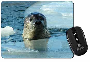 Sea Lion in Ice Water Computer Mouse Mat