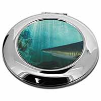 Shark Photo Make-Up Round Compact Mirror