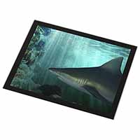 Shark Photo Black Rim High Quality Glass Placemat