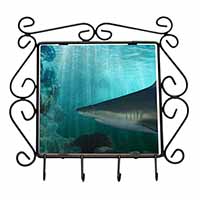 Shark Photo Wrought Iron Key Holder Hooks