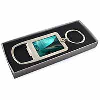 Shark Photo Chrome Metal Bottle Opener Keyring in Box