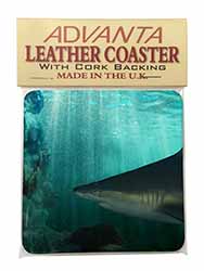 Shark Photo Single Leather Photo Coaster