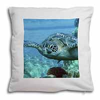 Turtle by Coral Soft White Velvet Feel Scatter Cushion