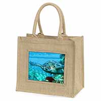 Turtle by Coral Natural/Beige Jute Large Shopping Bag