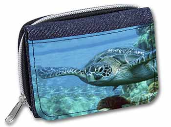 Turtle by Coral Unisex Denim Purse Wallet