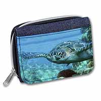 Turtle by Coral Unisex Denim Purse Wallet