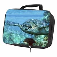Turtle by Coral Black Insulated School Lunch Box/Picnic Bag