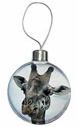 Cheeky Giraffes Face Christmas Bauble