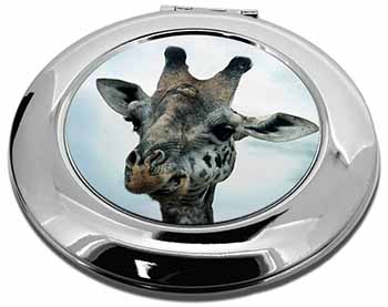 Cheeky Giraffes Face Make-Up Round Compact Mirror