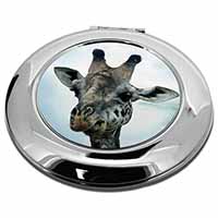 Cheeky Giraffes Face Make-Up Round Compact Mirror