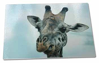 Large Glass Cutting Chopping Board Cheeky Giraffes Face