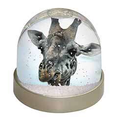 Cheeky Giraffes Face Snow Globe Photo Waterball