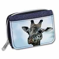 Cheeky Giraffes Face Unisex Denim Purse Wallet