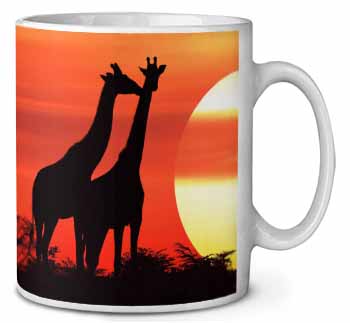 Sunset Giraffes Ceramic 10oz Coffee Mug/Tea Cup