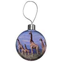 Giraffes Christmas Bauble