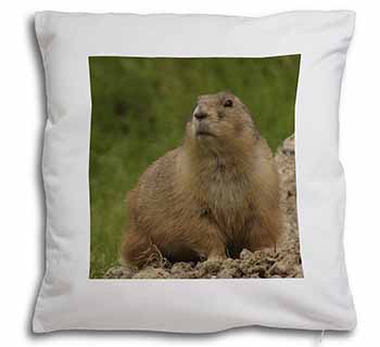 Groundhog-Prairie Dog Soft White Velvet Feel Scatter Cushion
