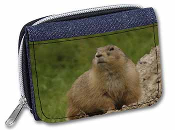 Groundhog-Prairie Dog Unisex Denim Purse Wallet