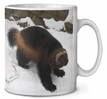 Wolferine in Snow Ceramic 10oz Coffee Mug/Tea Cup