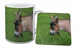 Cheeky Goat Mug and Coaster Set