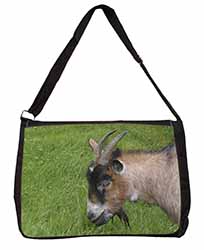 Cheeky Goat Large Black Laptop Shoulder Bag School/College