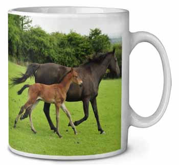 Mare with Newborn Foal Ceramic 10oz Coffee Mug/Tea Cup