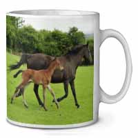 Mare with Newborn Foal Ceramic 10oz Coffee Mug/Tea Cup