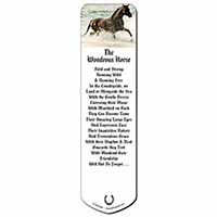 Black Horse in Sea Bookmark, Book mark, Printed full colour
