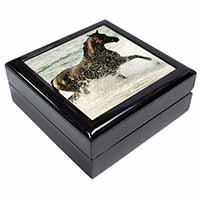 Black Horse in Sea Keepsake/Jewellery Box