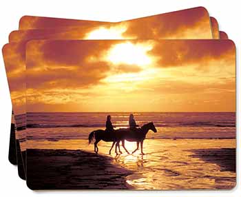 Sunset Horse Riding Picture Placemats in Gift Box
