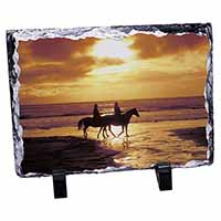 Sunset Horse Riding, Stunning Photo Slate