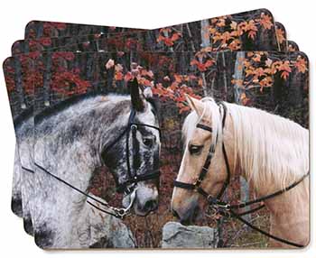 Horses in Love Animal Picture Placemats in Gift Box