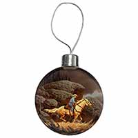 Horse Riding Cowboy Christmas Bauble