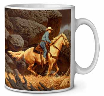 Horse Riding Cowboy Ceramic 10oz Coffee Mug/Tea Cup