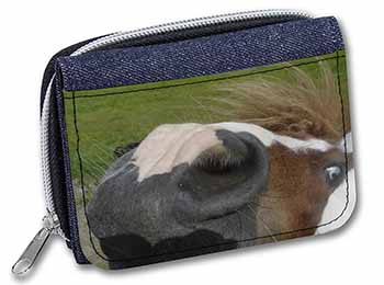 Cheeky Shetland Pony Unisex Denim Purse Wallet