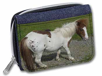 Shetland Pony Unisex Denim Purse Wallet