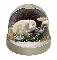 Albino Hedgehog Wildlife Snow Globe Photo Waterball