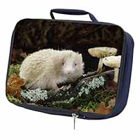 Albino Hedgehog Wildlife Navy Insulated School Lunch Box/Picnic Bag