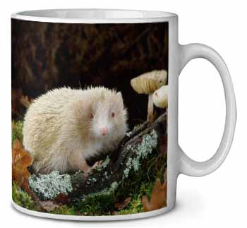 Albino Hedgehog Wildlife Ceramic 10oz Coffee Mug/Tea Cup
