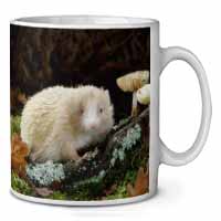 Albino Hedgehog Wildlife Ceramic 10oz Coffee Mug/Tea Cup