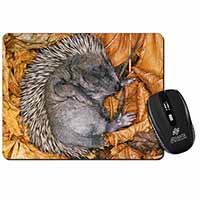 Sleeping Baby Hedgehog Computer Mouse Mat