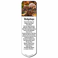 Mother and Baby Hedgehog Bookmark, Book mark, Printed full colour