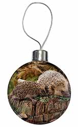 Mother and Baby Hedgehog Christmas Bauble