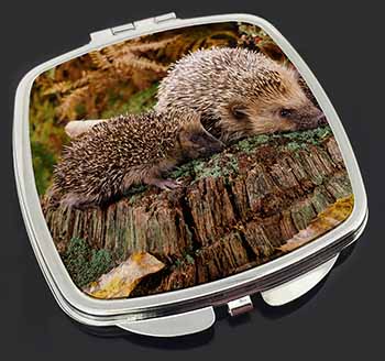 Mother and Baby Hedgehog Make-Up Compact Mirror