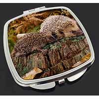 Mother and Baby Hedgehog Make-Up Compact Mirror
