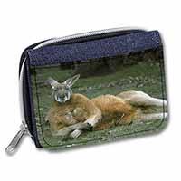 Cheeky Kangaroo Unisex Denim Purse Wallet